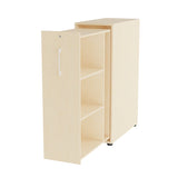 Towerskab DNA A9 Højre, Birk med hvidt håndtag – image 2