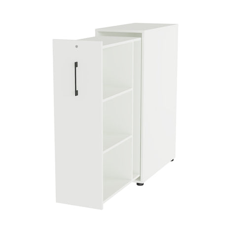 Towerskab DNA A9 Højre, Hvid med sort håndtag