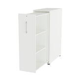 Towerskab DNA A9 Højre, Hvid med alugråt håndtag – image 1