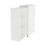 Towerskab DNA A9 Venstre, Hvid med hvidt håndtag