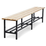 Bænk Fritstående med skohylde 2000mm Fyr – image 1