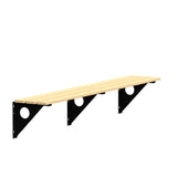 Bænk Væg 2000mm Fyr – image 1