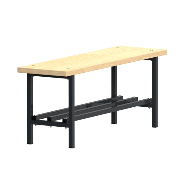 Bænk Fritstående med skohylde 1100mm Ask Laminat – image 1