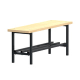 Bænk Fritstående med skohylde 1100mm Ask Laminat – image 2