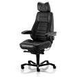 Kontorstol Kab seating Controller Black leather – Kontorstole