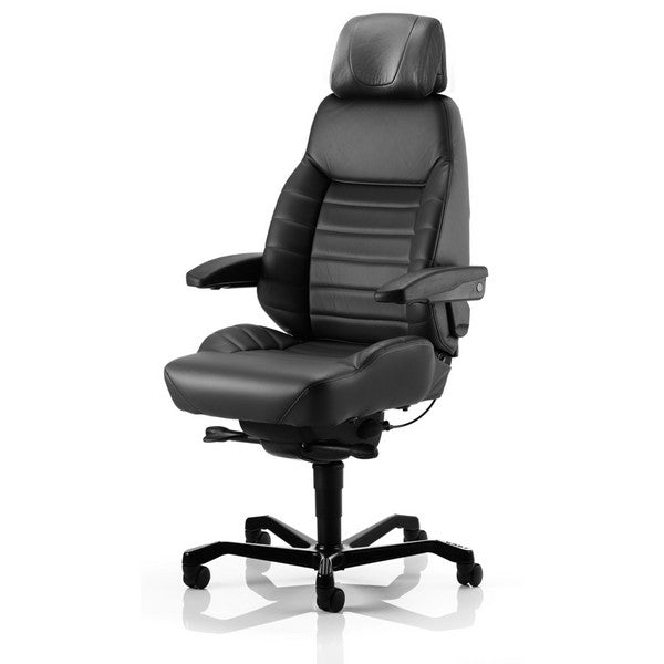 Kontorstol Kab seating Executive Black leather – Kontorstole