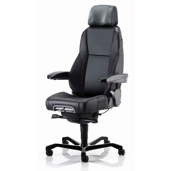 Kontorstol Kab seating K4 Premium Black leather – Kontorstole