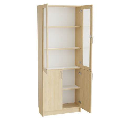 Mora Højskab kombi 2100x800x320mm birk laminat