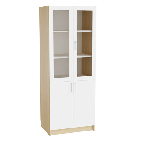 Mora Højskab kombi 2100x800x600mm hvid laminat