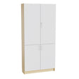 Mora Højskab med delte døre 2100x1000x320mm grå laminat