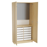 Mora Værktøjsskab 2100x1000x470mm birk laminat