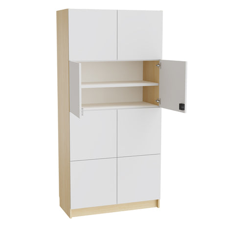 Mora Materialskab 2100x1000x470mm grå laminat