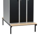 Siddebænk birk, dobbel 1000x1100mm