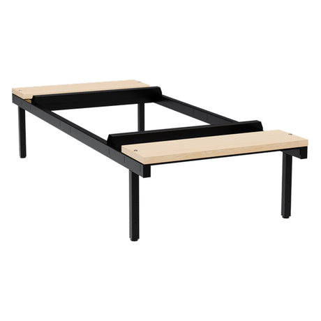Sonesson Siddebænk birk, dobbel 700x1100mm – Garderobeskabe & tilbehør (billede 1)