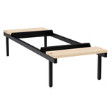 Siddebænk birk, dobbel 600x1100mm