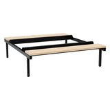 Siddebænk birk, dobbel 1200x800mm