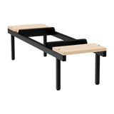 Siddebænk birk, dobbel 400x800mm