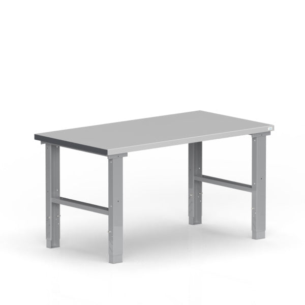 Filebænk 1500x800 mm stål bordplade – image 1