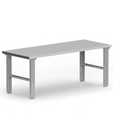 Filebænk 2000x800 mm stål bordplade – image 1