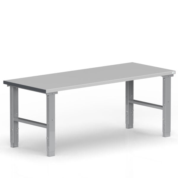 Filebænk 2000x800 mm stål bordplade – image 1