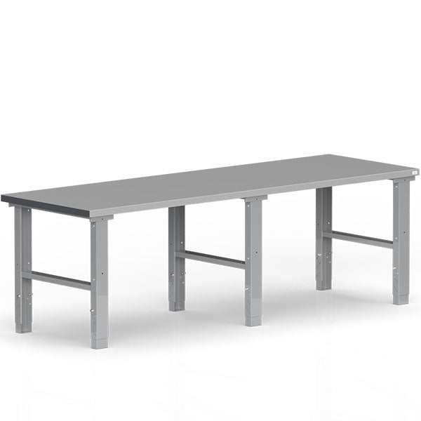 GBP Filebænk 2500x800 mm stål bordplade – Arbejdsborde (billede 1)