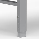 Filebænk 2500x800 mm stål bordplade – image 3