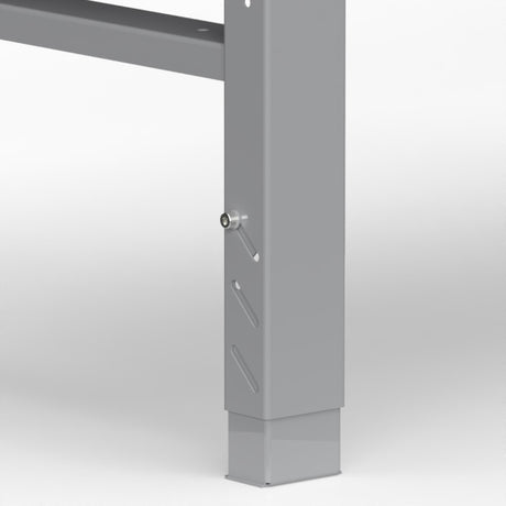 Filebænk 2500x800 mm stål bordplade – image 3