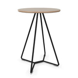 Bord Tilkka lys grå linoleum, sort stel