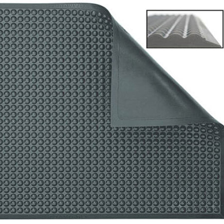 Ergomat Sweden Industrimåtte Basic Bubble mm 0,6x1,80 m Farve: Sort – Industrimåtter (billede 1)