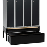 Understel med skuffe og siddebænk, 1200x550mm