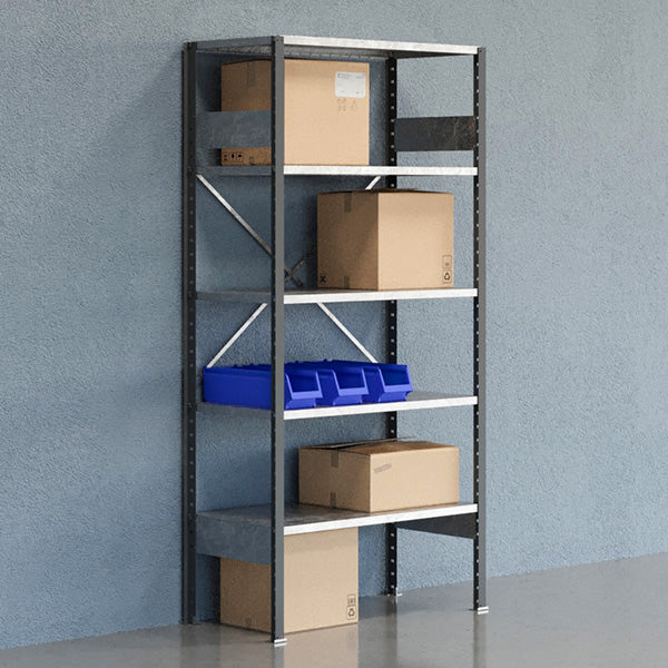 GBP Lagerreol Åben V06 2100x1000x500 Galv – Lagerreoler (billede 1)