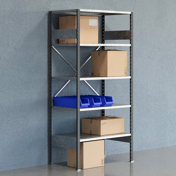 GBP Lagerreol Åben V06 2100x1000x600 Galv – Lagerreoler (billede 1)