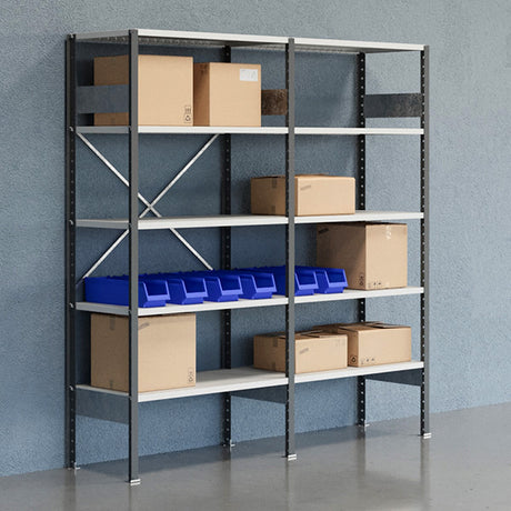 Lagerreol Åben V06 2100x2000x500  RAL 7035 – image 1