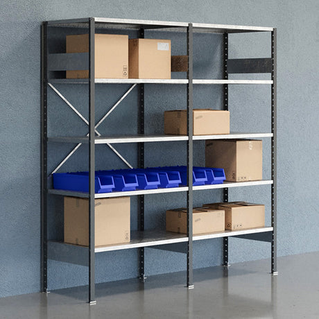 GBP Lagerreol Åben V06 2100x2000x600 Galv – Lagerreoler (billede 1)