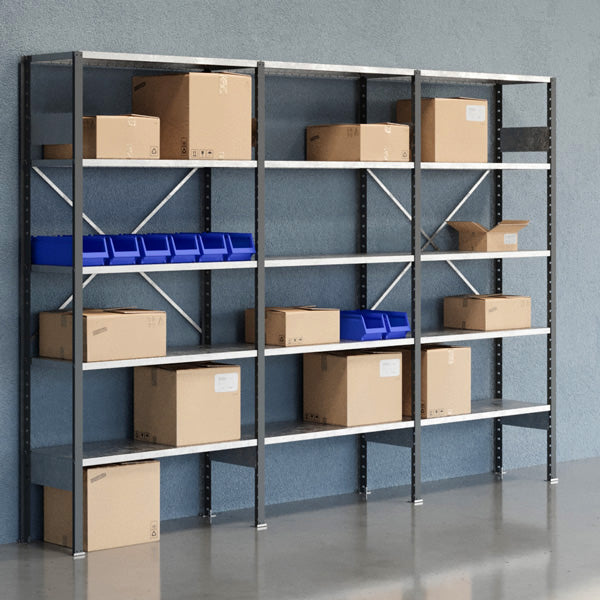 GBP Lagerreol Åben V06 2100x3000x400 Galv – Lagerreoler (billede 1)