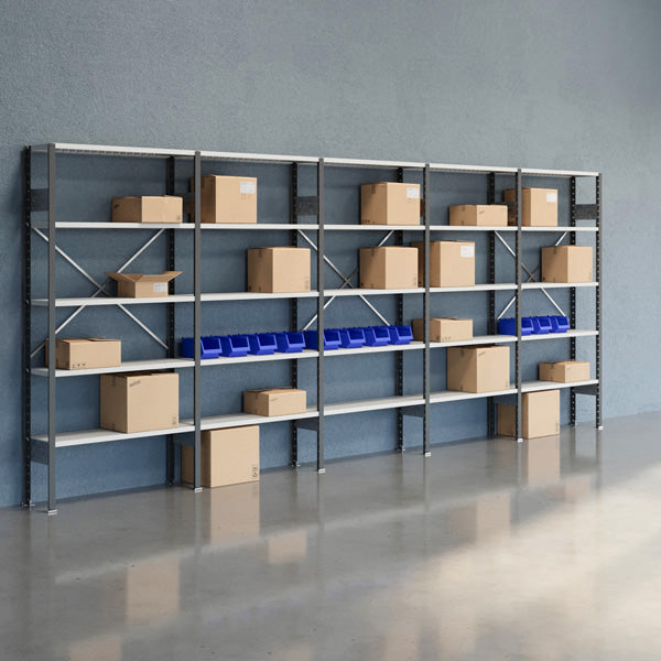 Lagerreol Åben V06 2100x5000x300  RAL 7035 – image 2