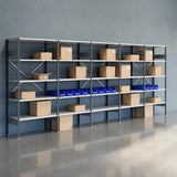 Lagerreol Åben V06 2100x5000x500  RAL 7035 – image 1