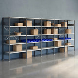 Lagerreol Åben V06 2100x5000x600  RAL 7035 – image 2