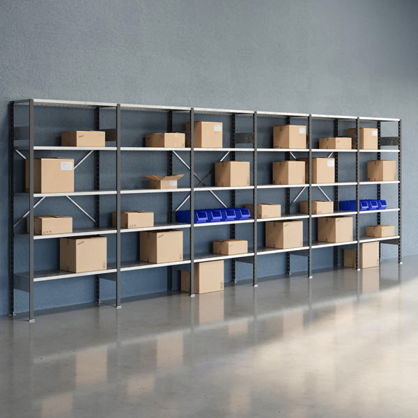 GBP Lagerreol Åben V06 2100x6000x400 Galv – Lagerreoler (billede 1)