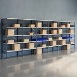 Lagerreol Åben V06 2100x6000x500  RAL 7035