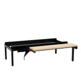 Siddebænk birk, hjørne 1200x550mm