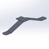 Fod, buet 50 mm Alugrå ESD – image 2