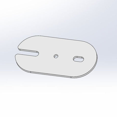 Koblingsbeslag 50 mm Åben Alugrå – image 2