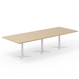 Konferencebord DNA, Eg 3200x1200 mm rektangulært, Hvidt understel – image 4