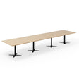 Ergoff Konferencebord DNA, Eg 5000x1200 mm rektangulært, Sort understel – Konferenceborde