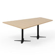 Konferencebord DNA, Eg 2000x1425 mm trapezformet, Sort understel – image 1