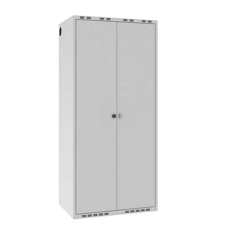 Garderobeskab POL, lige tag og grå døre – image 1