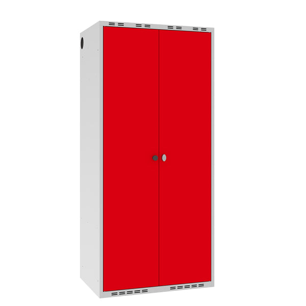 Garderobeskab POL, lige tag og rød døre – image 3