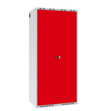 Garderobeskab POL, lige tag og rød døre – image 1