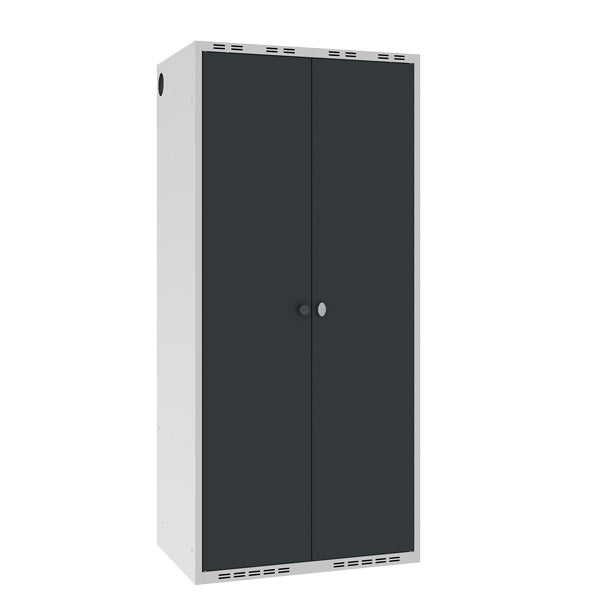 Garderobeskab POL, lige tag og antracit døre – image 2